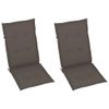 vidaXL-Sedie-da-Giardino-6-pz-e-Cuscini-Grigio-Talpa-Massello-di-Teak