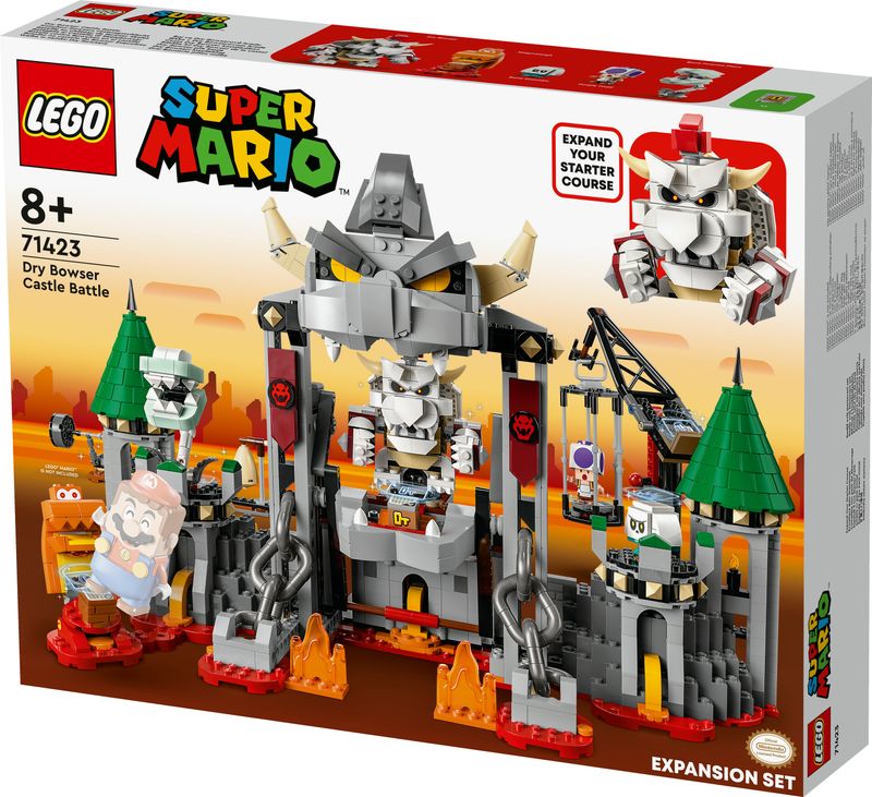 LEGO-Super-Mario-71423-Pack-di-Espansione-Battaglia-al-Castello-di-Skelobowser-con-5-Personaggi-Giochi-per-Bambini-8--Anni