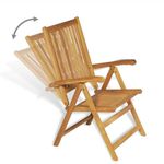 vidaXL-Set-da-Pranzo-da-Giardino-7-pz-in-Legno-Massello-di-Teak