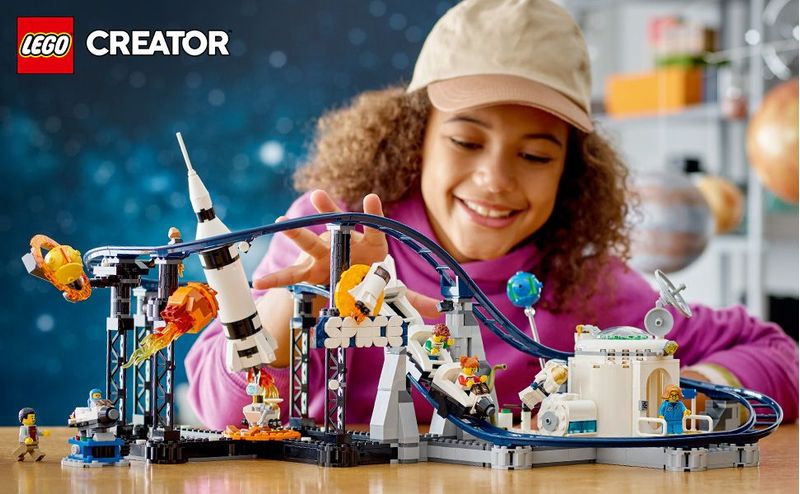 LEGO-Creator-3in1-31142-Montagne-Russe-Spaziali-o-Torre-a-Caduta-o-Giostra-Parco-Giochi-da-Costruire-con-Mattoncini-Luminosi