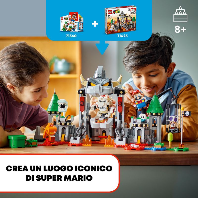 LEGO-Super-Mario-71423-Pack-di-Espansione-Battaglia-al-Castello-di-Skelobowser-con-5-Personaggi-Giochi-per-Bambini-8--Anni