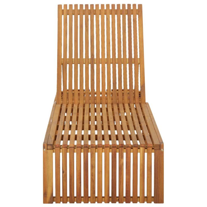 vidaXL-Lettino-Prendisole-con-Cuscino-in-Legno-Massello-di-Acacia