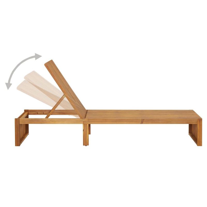 vidaXL-Lettino-Prendisole-con-Cuscino-in-Legno-Massello-di-Acacia