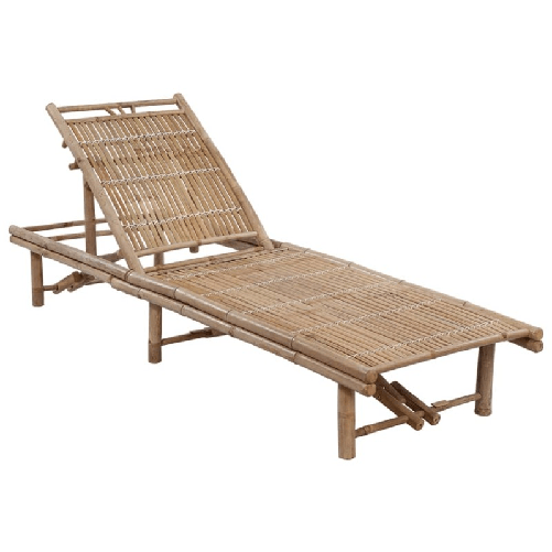 vidaXL-Lettino-Prendisole-da-Giardino-con-Cuscino-in-Bambu