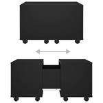 vidaXL-Tavolino-da-Salotto-Nero-60x60x38-cm-in-Truciolato