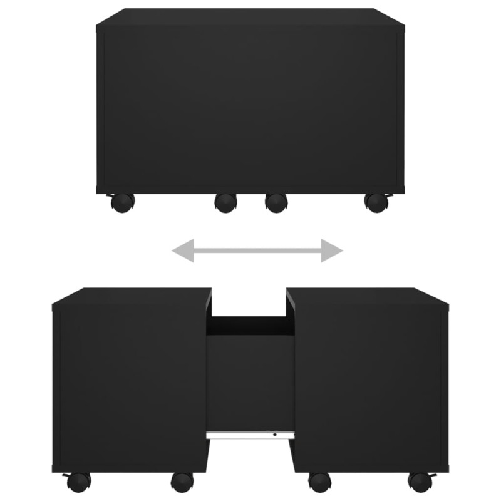 vidaXL-Tavolino-da-Salotto-Nero-60x60x38-cm-in-Truciolato
