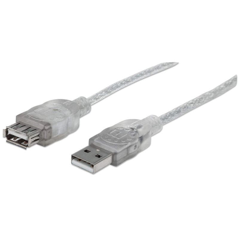 Manhattan-340496-cavo-USB-3-m-USB-2.0-USB-A-Argento