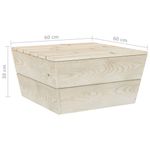 vidaXL-Set-Divani-da-Giardino-su-Pallet-5-pz-in-Legno-Abete-Impregnato