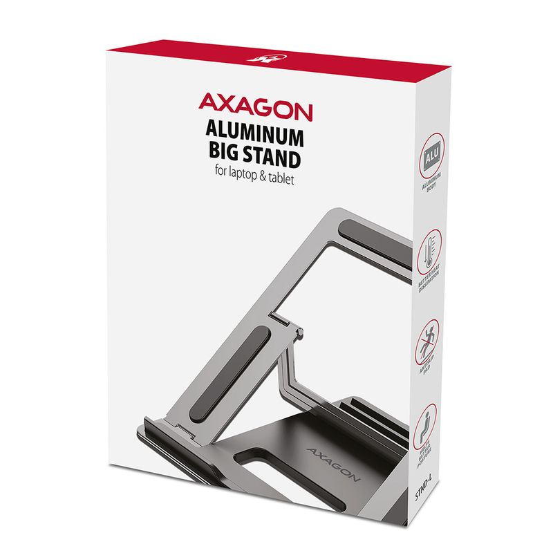 Axagon-STND-L-Notebook-StA¤nder-Grau-406-cm--16-----STND-L-