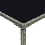vidaXL-Set-Bar-da-Giardino-3-pz-con-Cuscini-in-Polyrattan-Grigio