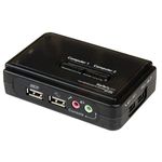 StarTech.com Switch KVM a 2 porte VGA USB con audio e cavi - Commutatore VGA USB a doppia porta