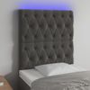 Testiera-a-LED-Grigio-Scuro-100x7x78-88-cm-in-Velluto
