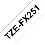 Brother ORIGINALE Brother Nastro Nero su bianco TZe-FX251 TZ-FX251 24 mm x 8 m laminato