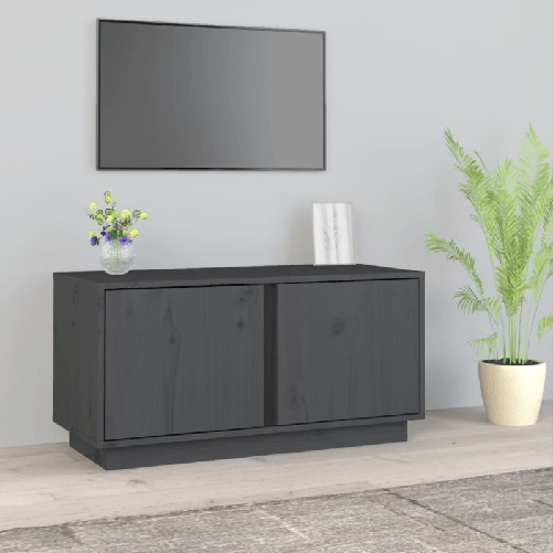 Mobile-Porta-TV-Grigio-80x35x405-cm-in-Legno-Massello-di-Pino