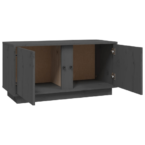 Mobile-Porta-TV-Grigio-80x35x405-cm-in-Legno-Massello-di-Pino