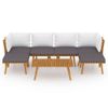 vidaXL-Set-Divani-da-Giardino-7-pz-con-Cuscini-in-Massello-di-Acacia