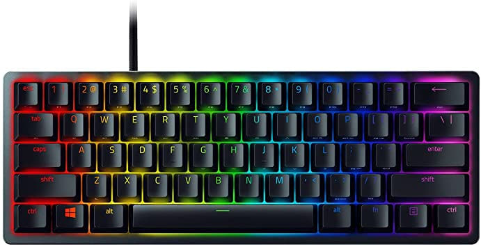 Razer-Huntsman-Mini-Mechanical-Taste--Razer-Clicky-Optical-Purple-Switch-Qwertz-Wired-USB-RGB-