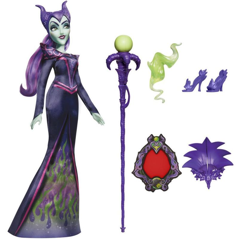 Disney-Villains---Malefica-fashion-doll-con-accessori-e-vestiti-rimovibili-giocattolo-per-bambini-dai-5-anni-in-su