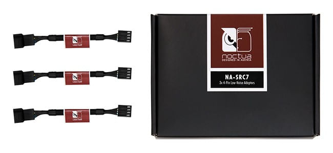 Noctua-NA-SRC7-cavo-ventola-adattatore-4-pin--Low-Noise--3-pezzi-nero
