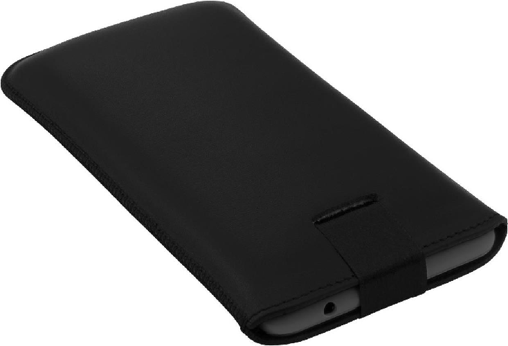Mumbi Leder Etui Tasche mit Ausziehlasche schwarz f¼r Huawei Y6 (2017) (MUMBI_24010)