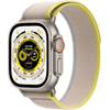 Apple-Watch-Ultra--GPS---Cellular--49mm-Titanium-Geuse-TRAIL-Loop-Gelb---Beige--Greha-E-S---M-