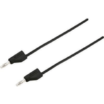 VOLTCRAFT Messleitung [Stecker 4 mm - Stecker 4 mm] 1 m Schwarz MSB-300 (MSB-300-1-SW)