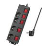 LogiLink-StikdA A¤se-4-stik-16A-Sort-RA A¸d-1.5m