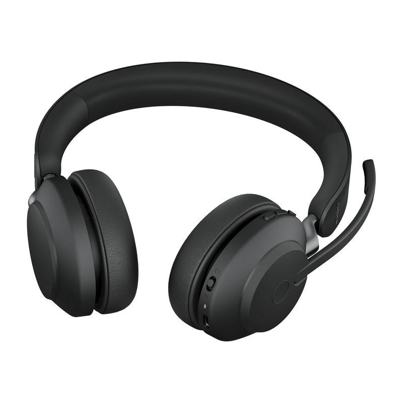 Jabra-Evolve2-65-UC-Stereo-Auricolare-Wireless-A-Padiglione-Ufficio-USB-tipo-C-Bluetooth-Nero