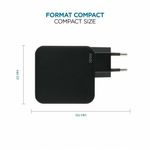 Mobilis-Charger-100W-2USB-C-1USBA-GaN-cable-100W-Computer-portatile-Smartphone-Tablet-Nero-AC-Interno--WALL-CHARGER---