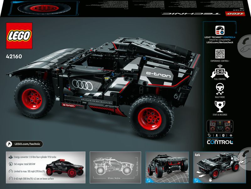 LEGO-Technic-42160-Audi-RS-Q-E-Tron-Macchina-Telecomandata-da-Rally-Modellino-Auto-con-App-CONTROL--Giocattoli-Ragazzi-10-