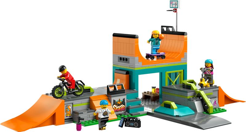 LEGO-City-60364-Skate-Park-Urbano-Gioco-per-Bambini-6--con-BMX-Skateboard-Monopattino-Rollerblade-e-4-Minifigure-Set-2023