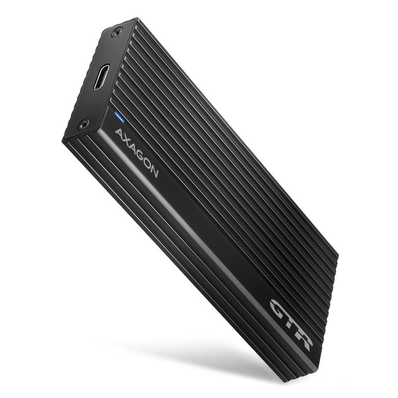 Axagon-EM2-GTR-Box-esterno-SSD-Nero-M.2--AXAGON-EEM2-GTR-M.2-SSDs-USB-C-3.2-Gen-2-External-Enclosure---Black-