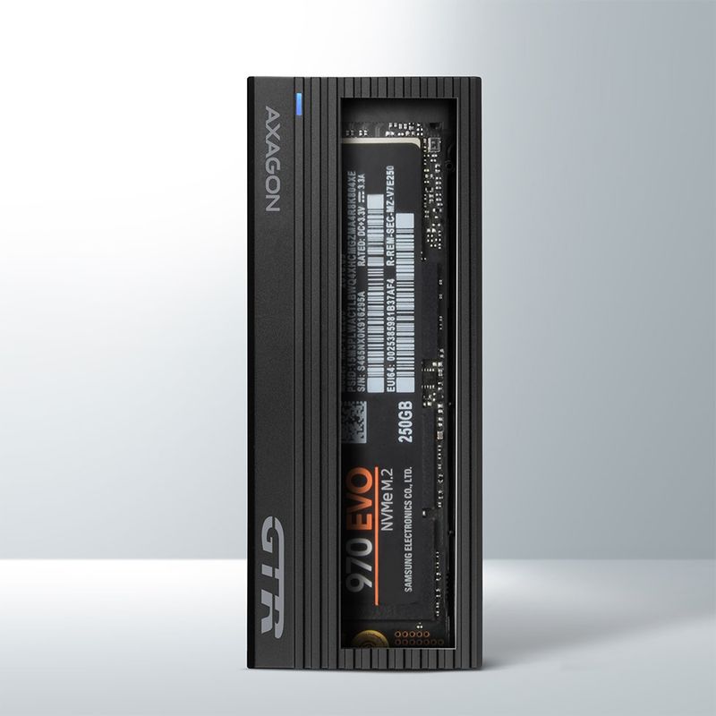 Axagon-EM2-GTR-Box-esterno-SSD-Nero-M.2--AXAGON-EEM2-GTR-M.2-SSDs-USB-C-3.2-Gen-2-External-Enclosure---Black-