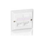 Equip Universal Surface Frame - Wandplatte fÃ¼r die Unterputzverlegung - Pure White - 2 Ports (761301)