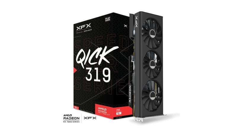 XFX-Speedster-QICK-319-Black-Edition-AMD-Radeon-RX-7700-XT-12-GB-GDDR6--XFX-RX7700-XT-Speedster-QICK319-Black-12GB-DDR6