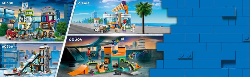 LEGO-City-60364-Skate-Park-Urbano-Gioco-per-Bambini-6--con-BMX-Skateboard-Monopattino-Rollerblade-e-4-Minifigure-Set-2023