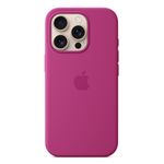 Apple Custodia MagSafe in silicone per iPhone 16 Pro - Fucsia (Apple - Back cover for mobile phone - MagSafe compatibili