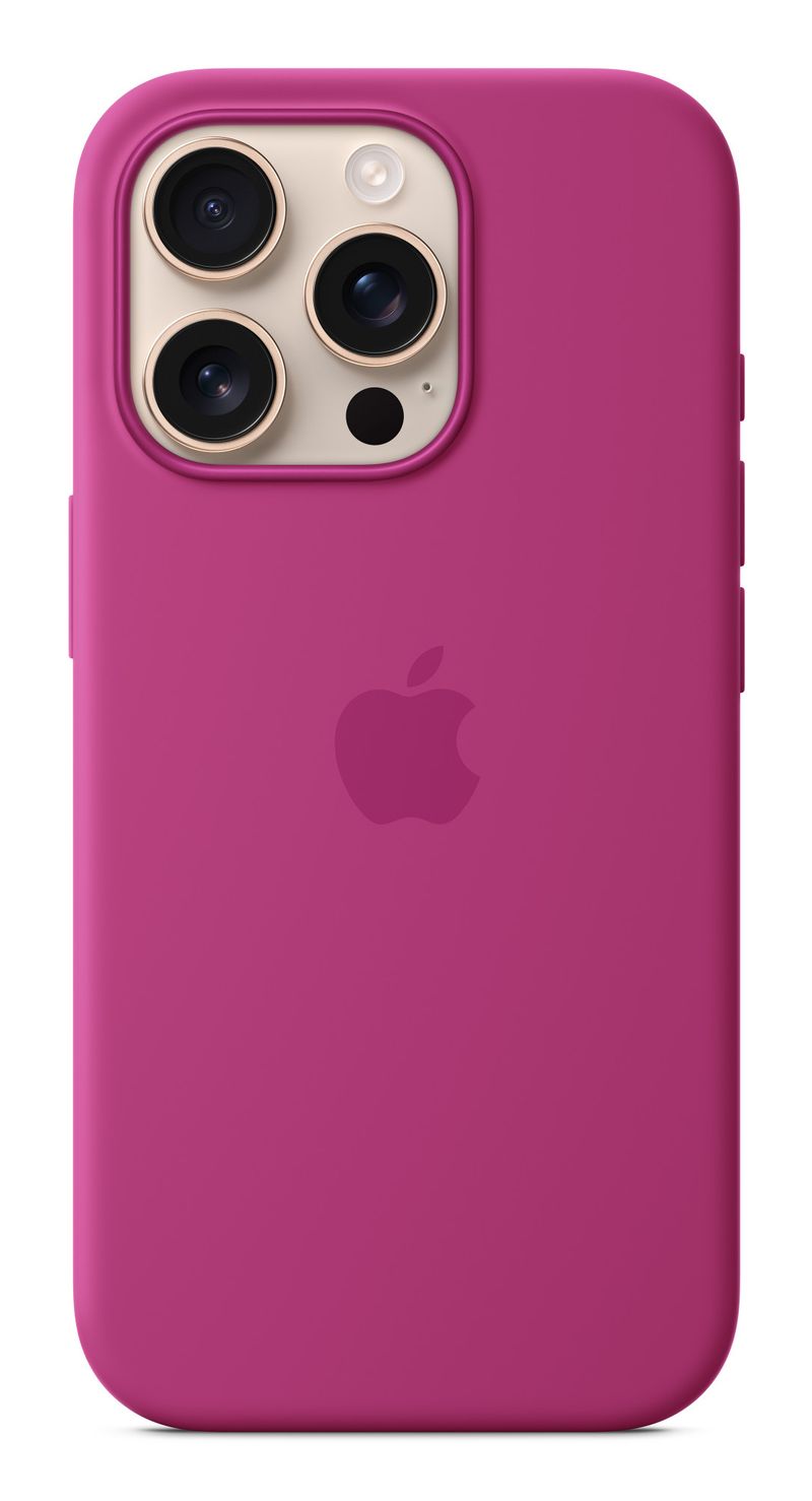 Apple-Custodia-MagSafe-in-silicone-per-iPhone-16-Pro---Fucsia--Apple---Back-cover-for-mobile-phone---MagSafe-compatibili