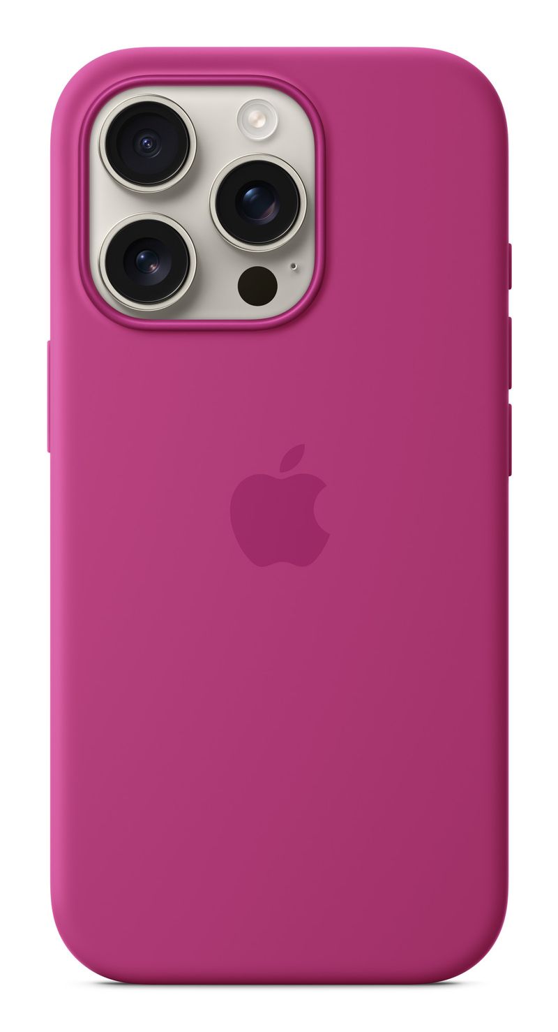 Apple-Custodia-MagSafe-in-silicone-per-iPhone-16-Pro---Fucsia--Apple---Back-cover-for-mobile-phone---MagSafe-compatibili