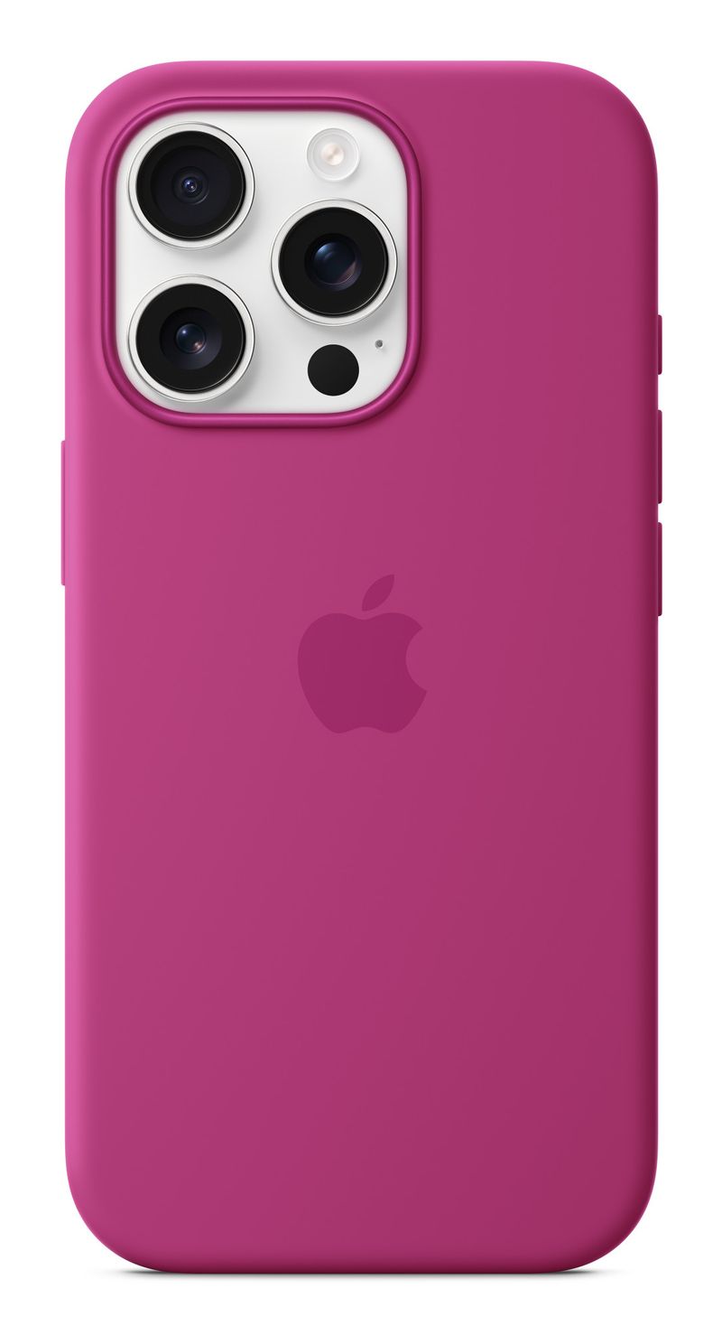 Apple-Custodia-MagSafe-in-silicone-per-iPhone-16-Pro---Fucsia--Apple---Back-cover-for-mobile-phone---MagSafe-compatibili