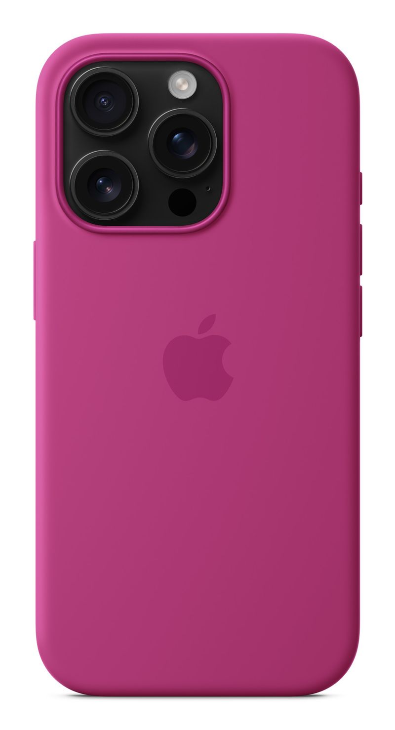 Apple-Custodia-MagSafe-in-silicone-per-iPhone-16-Pro---Fucsia--Apple---Back-cover-for-mobile-phone---MagSafe-compatibili