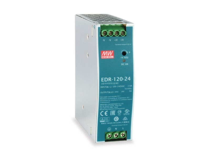 LevelOne-POW-2441-alimentatore-per-computer-120-W-Colore-menta-Argento