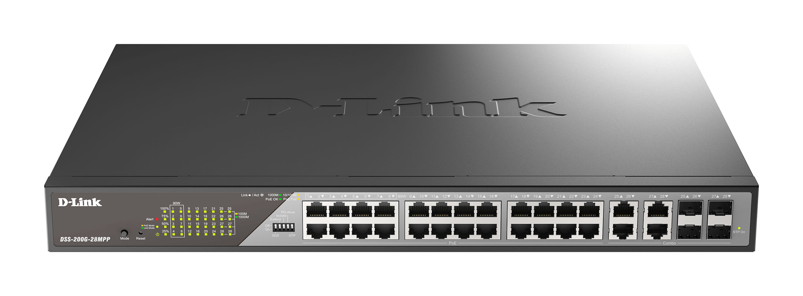 Dlink D-Link DSS-200G-28MPP switch di rete Gestito L2 Gigabit Ethernet (10/100/1000) Supporto Power over Ethernet (PoE