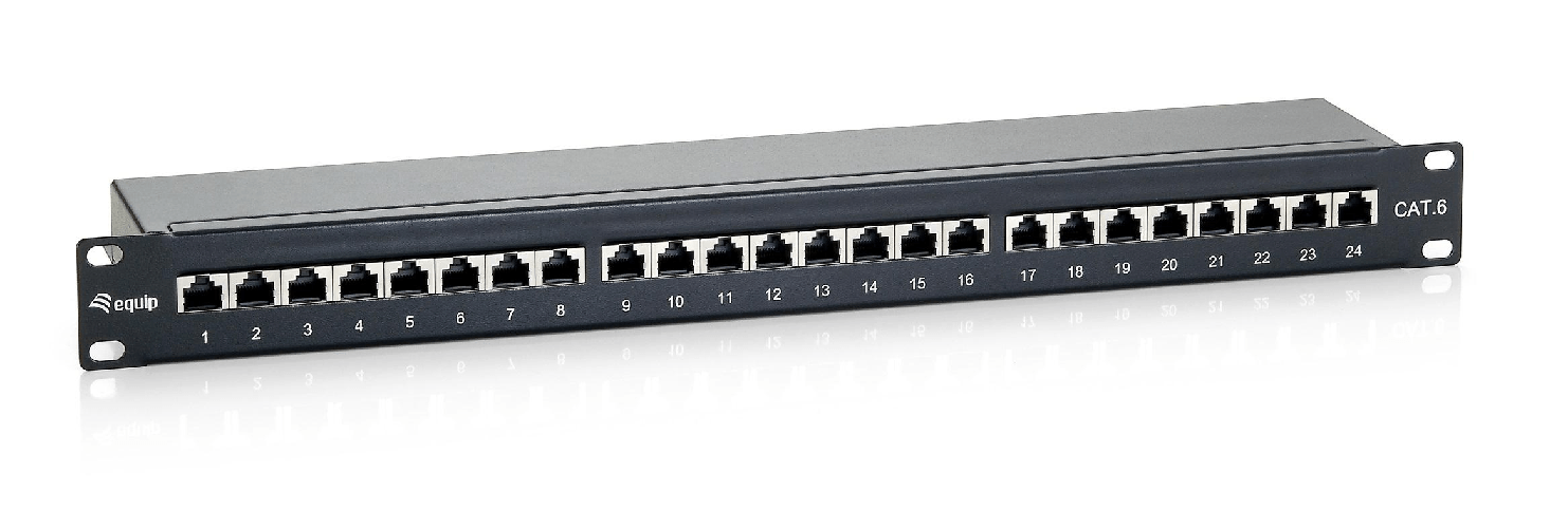 Equip PATCH PANEL 24P CAT.6 19" 1U SCHER