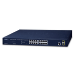 PLANET GS-4210-16T2S switch di rete Gestito L2/L4 Gigabit Ethernet [10/100/1000] 1U Blu (IPv4/IPv6, 16-P 10/100/1000Bas