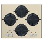 Hotpoint HAGD 61S-CH Champagne Da incasso 60 cm Gas 4 Fornello(i)