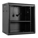 Aiten-Data-AI6612-Pensile-12U-profonditA A -600---Porta-in-vetro---Blocco-di-sicurezza---Include-vassoio-fisso-e-ventola-d