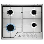 Electrolux KGS6424SX piano cottura Acciaio inossidabile Da incasso 56 cm Gas 4 Fornello(i)