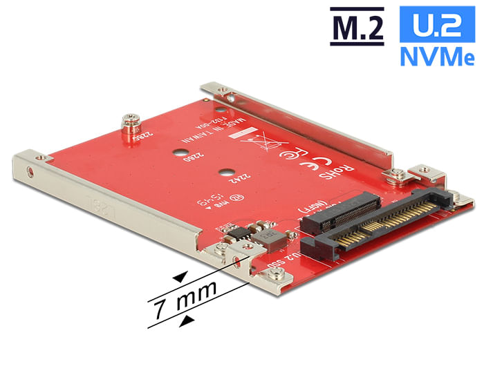Convertitore-Delock-U.2-SFF-8639->-M.2-Key-M-PCIe-con-25--7-mm