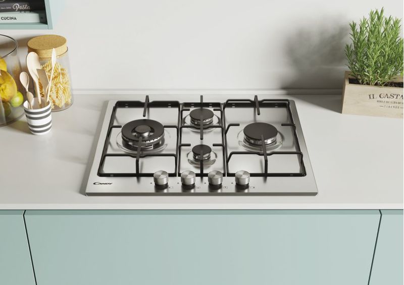 Candy-Moderna-CHW6D4WPX-Stainless-steel-Da-incasso-60-cm-Gas-4-Fornello-i-